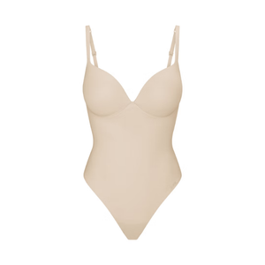 Skims Ultimate Body Push-Up Thong Bodysuit Sand