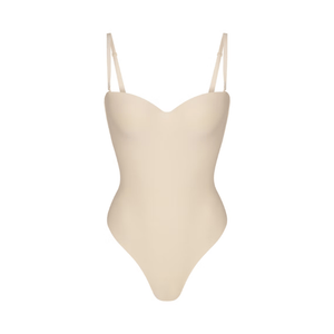 Skims Body Underwire Thong Bodysuit Sand