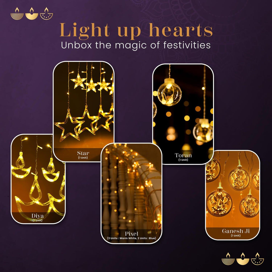 SAUBHAGYA Diwali Lights Gift Pack of 9