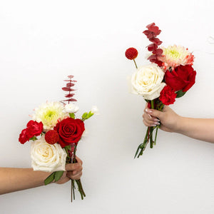 Scarlet Red Bouquet Bar Flower Kit