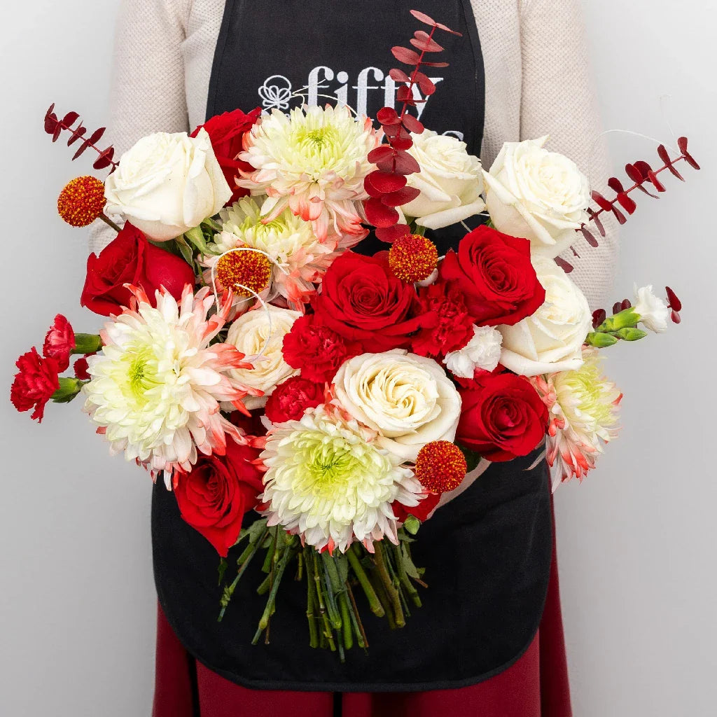 Scarlet Red Flower Bouquet