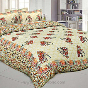 Jaipur Razai Double Bed With Satrangi Elephant Pattern Combo Pack