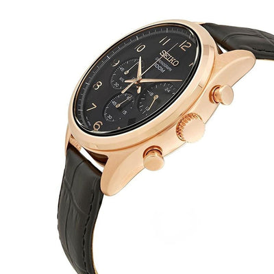Seiko Dress Black Dial Men 42.5mm