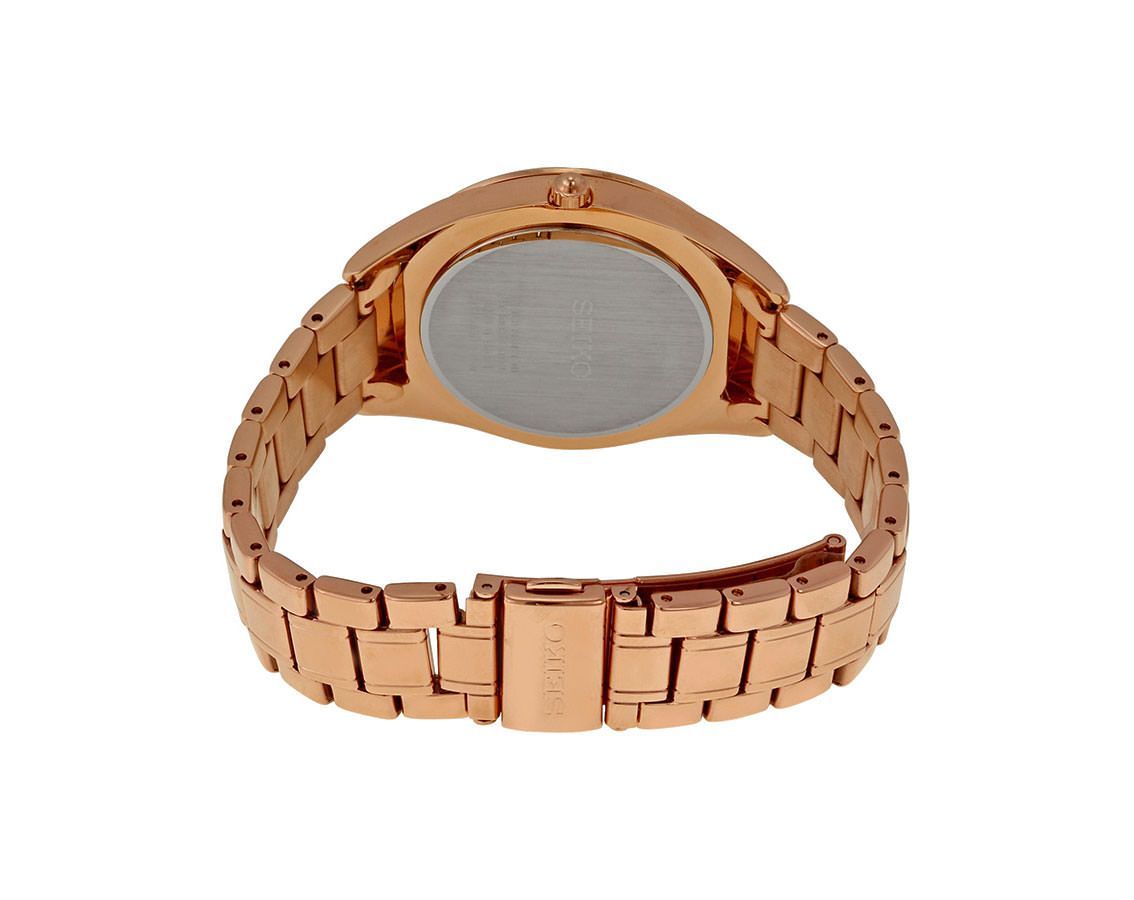 Seiko Lord Rose Gold Dial Women 38mm