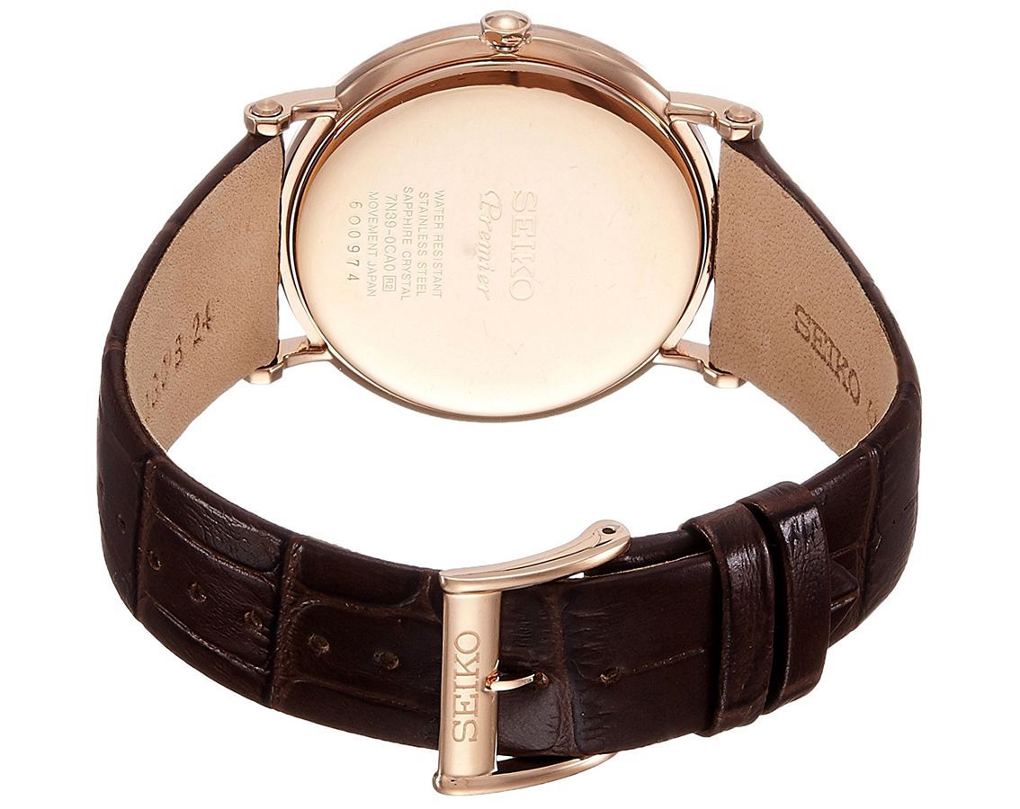 Seiko Premier Black Dial Men 38mm