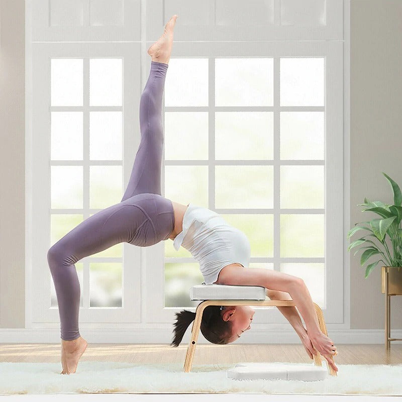 Wooden Yoga Headstand Stool