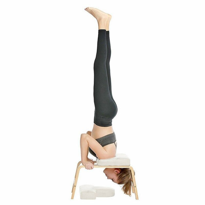 Wooden Yoga Headstand Stool