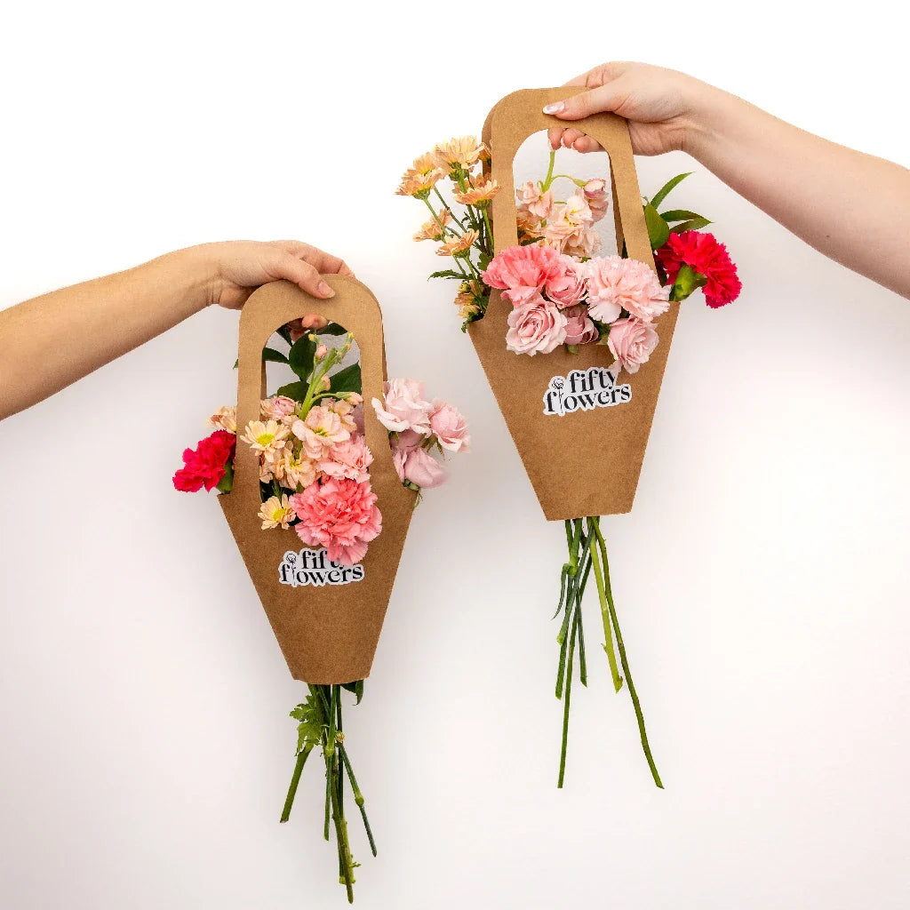 Shades of Pink Bouquet Bar Flower Kit