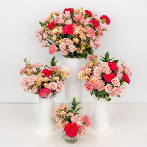 Shades Of Pink Flower Centerpieces