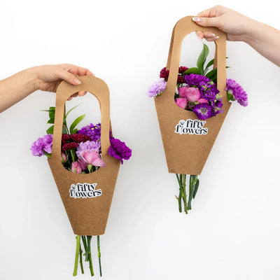 Shades Of Purple Bouquet Bar Flower Kit