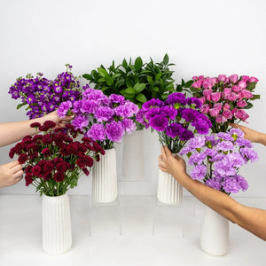 Shades Of Purple Bouquet Bar Flower Kit