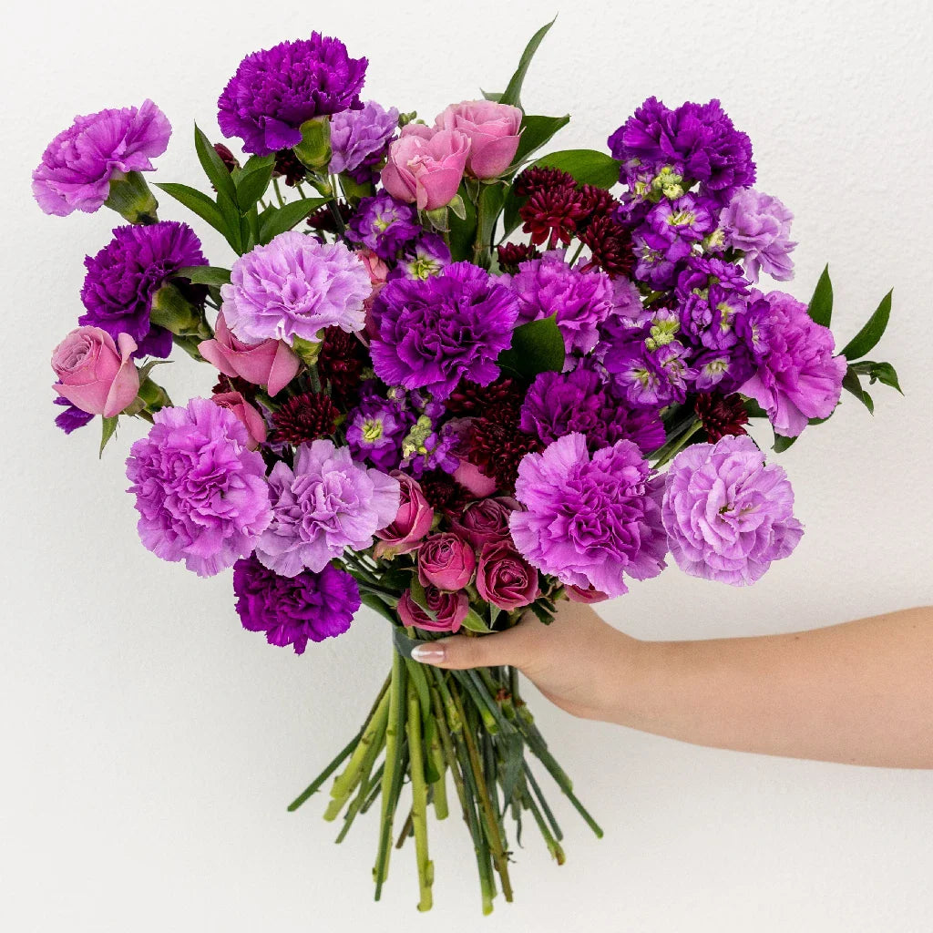 Shades Of Purple Flower Centerpieces