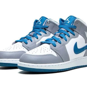 Air Jordan 1 Mid 'Cement True Blue' Sale