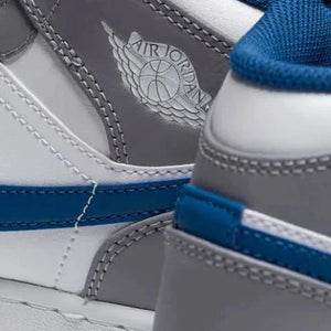 Air Jordan 1 Mid 'Cement True Blue' Sale