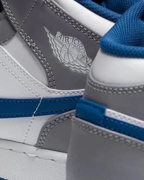 Air Jordan 1 Mid 'Cement True Blue' Sale