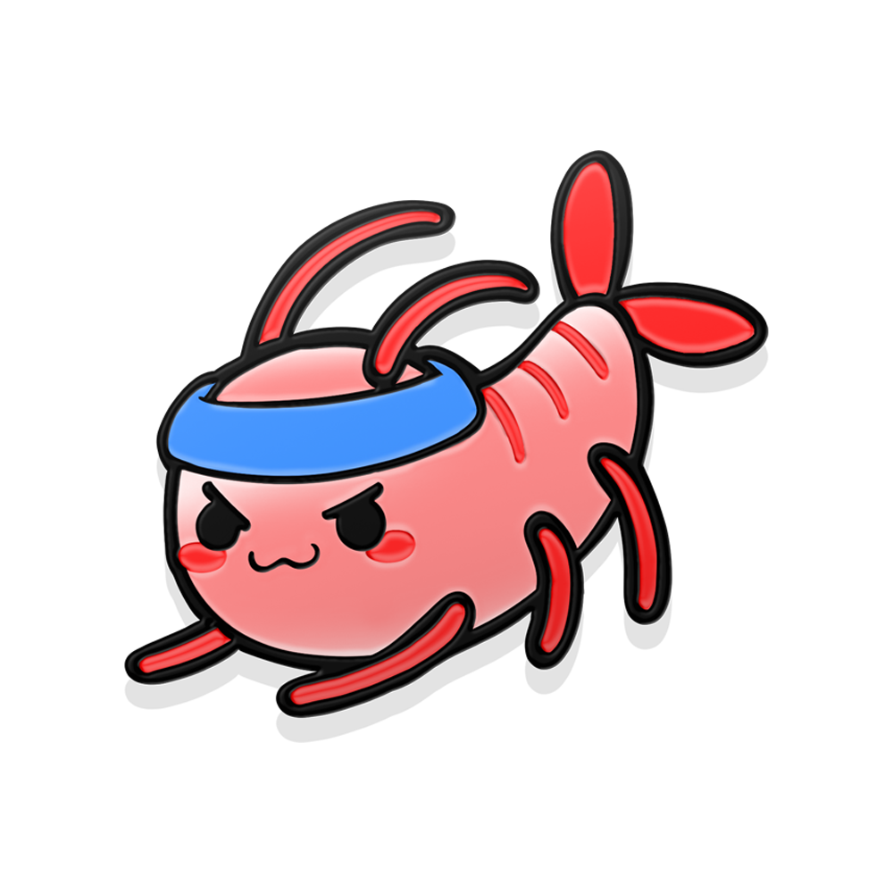 Shylily: Stretchy Shrimpy Badge Info