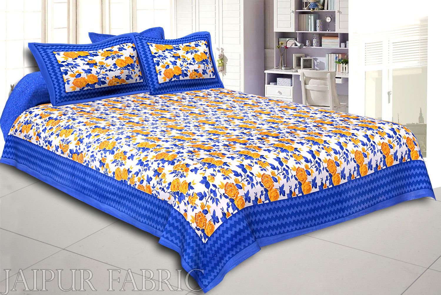 COMBO116 Beautiful Multicolor 4 Bedsheet + 8 Pillow Cover