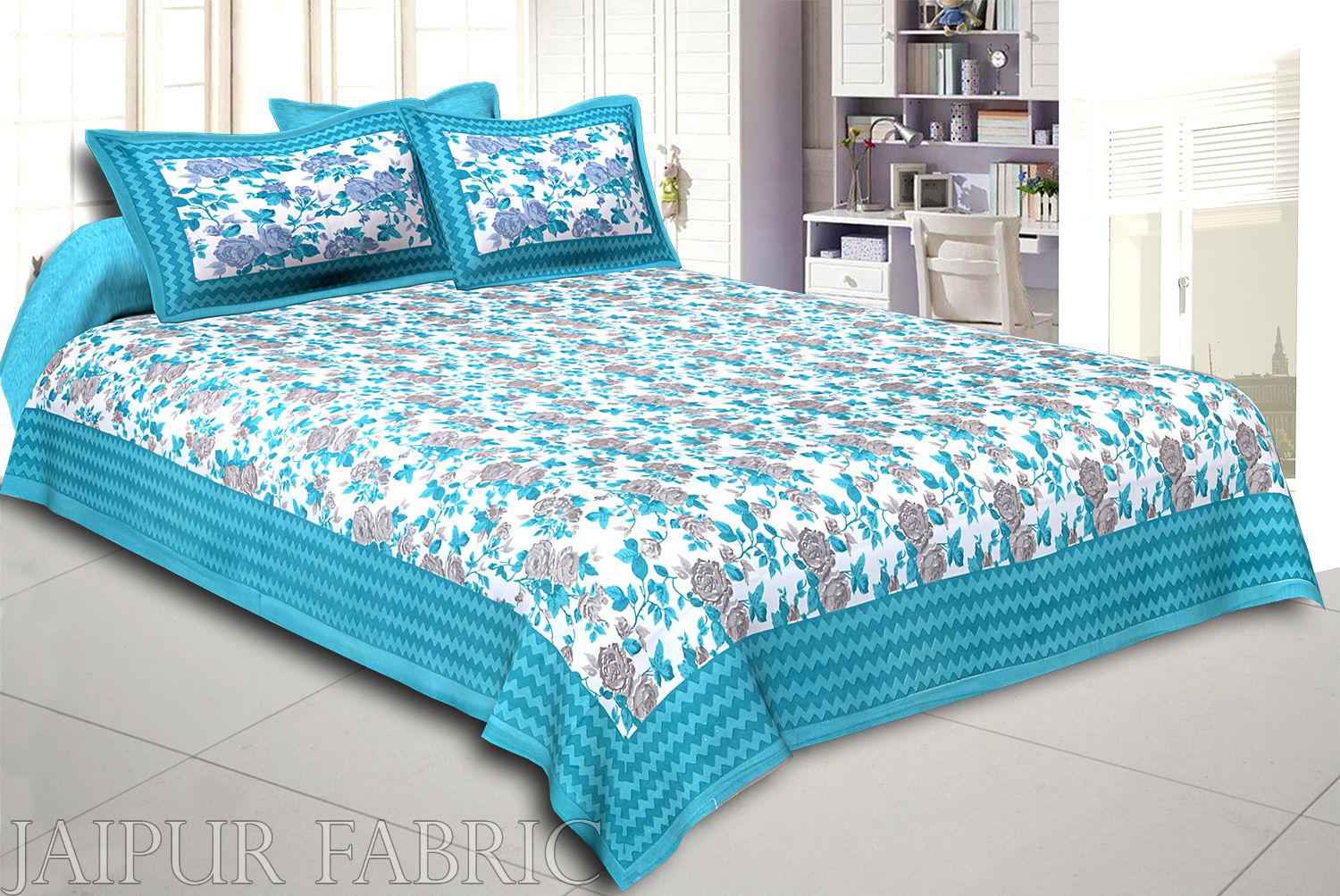 COMBO116 Beautiful Multicolor 4 Bedsheet + 8 Pillow Cover