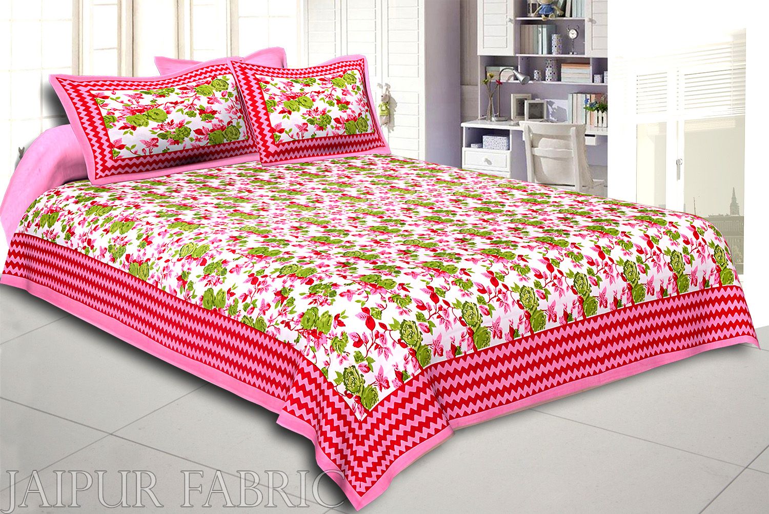 COMBO116 Beautiful Multicolor 4 Bedsheet + 8 Pillow Cover