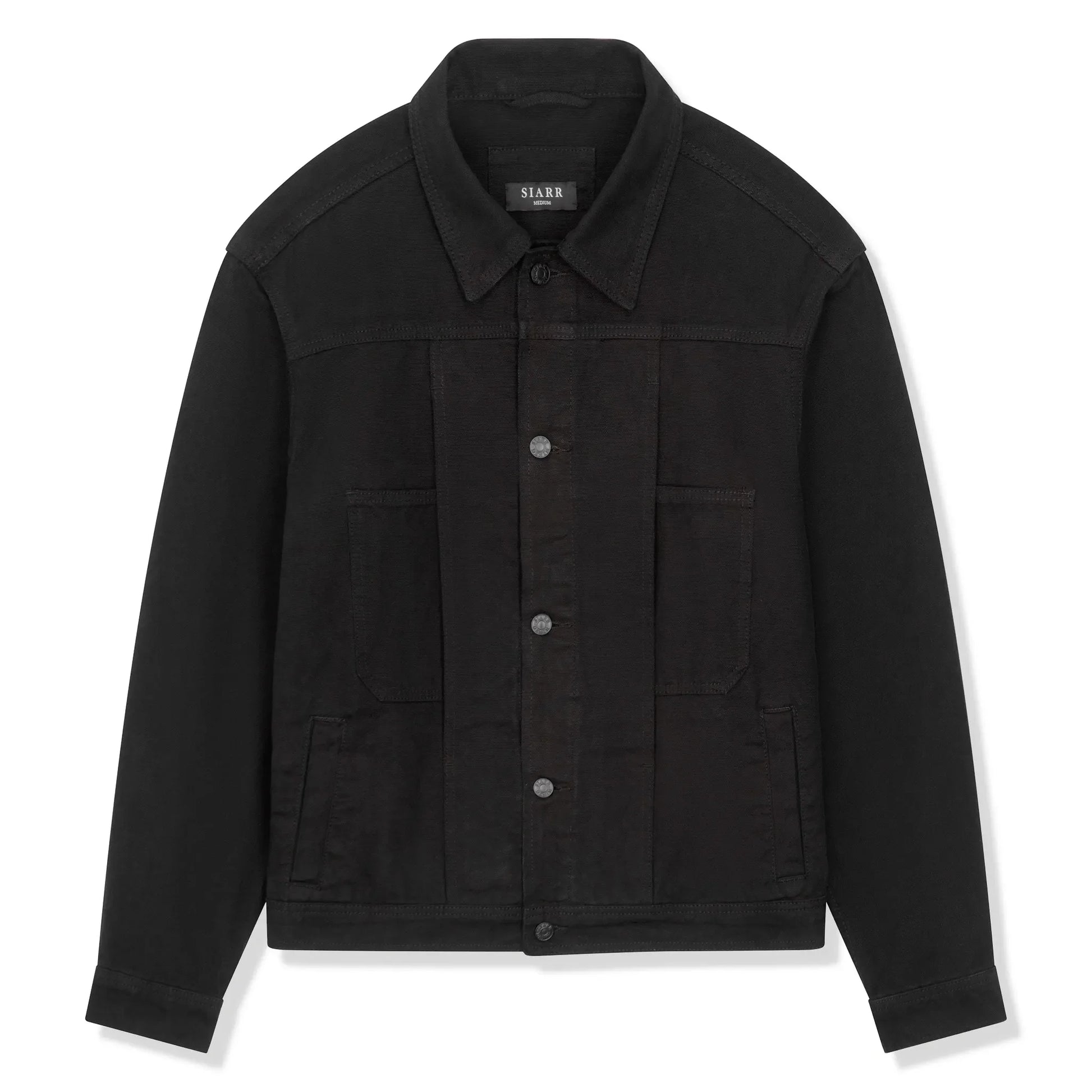 SIARR Black Denim Jacket & Cargo Pants