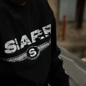 SIARR Chequered L/S Black T-Shirt