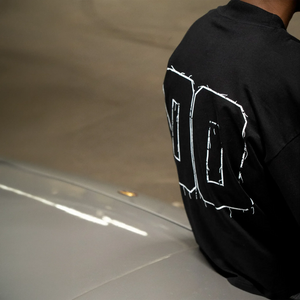 SIARR Chequered L/S Black T-Shirt