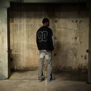 SIARR Chequered L/S Black T-Shirt