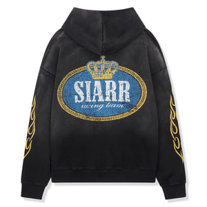 SIARR Crown Washed Black Hoodie