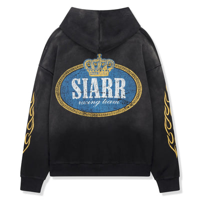SIARR Crown Washed Black Hoodie