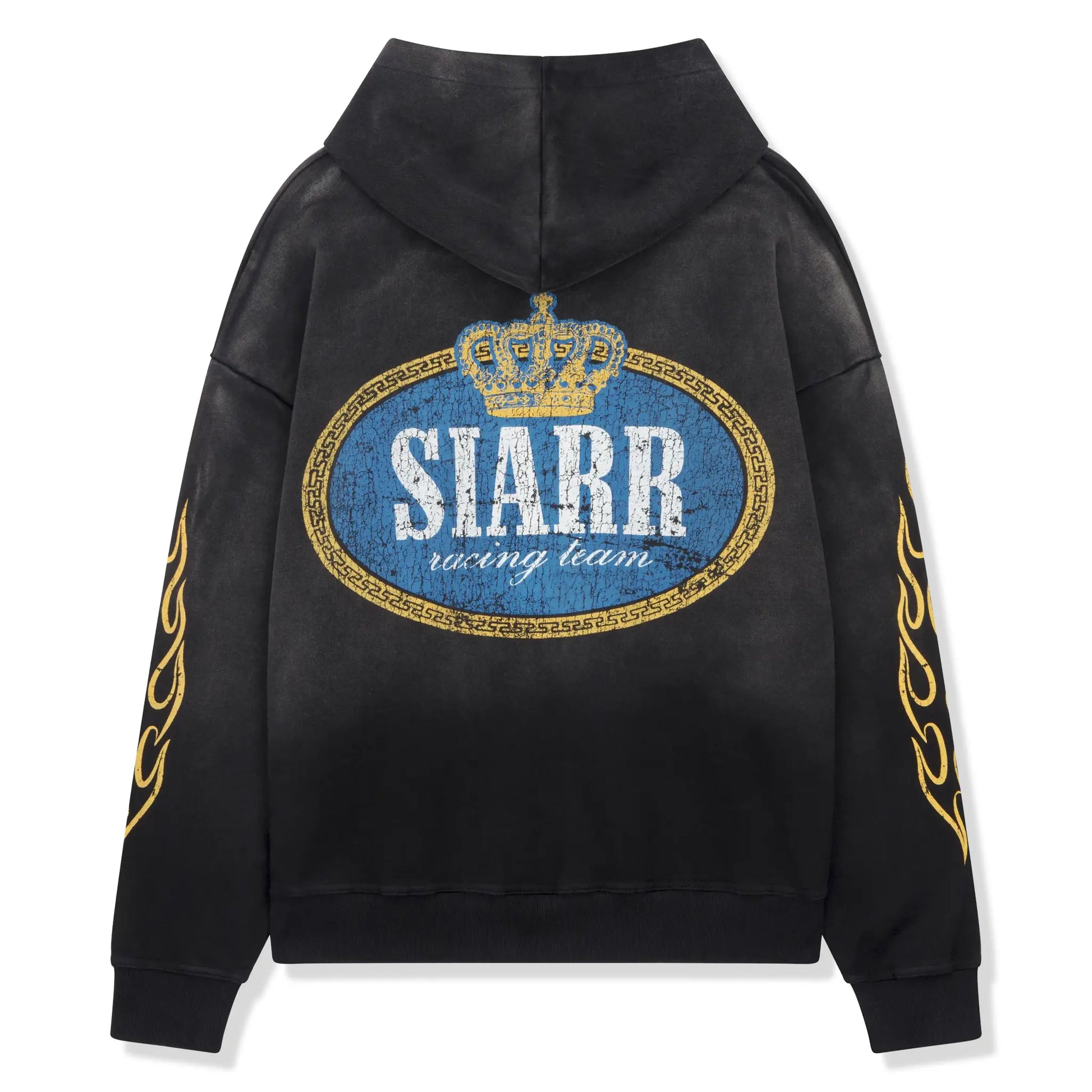 SIARR Crown Washed Black Hoodie