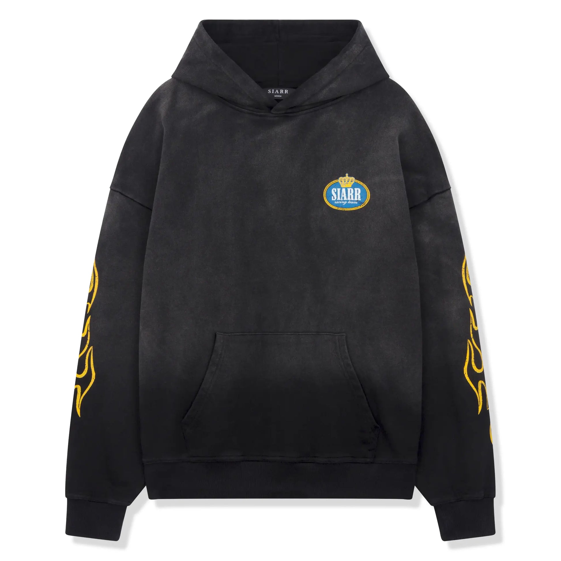 SIARR Crown Washed Black Hoodie