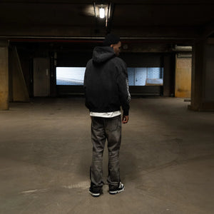 SIARR Crown Washed Black Hoodie