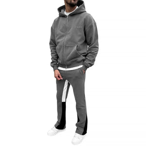 SIARR Dark Grey Zip-Up Hoodie