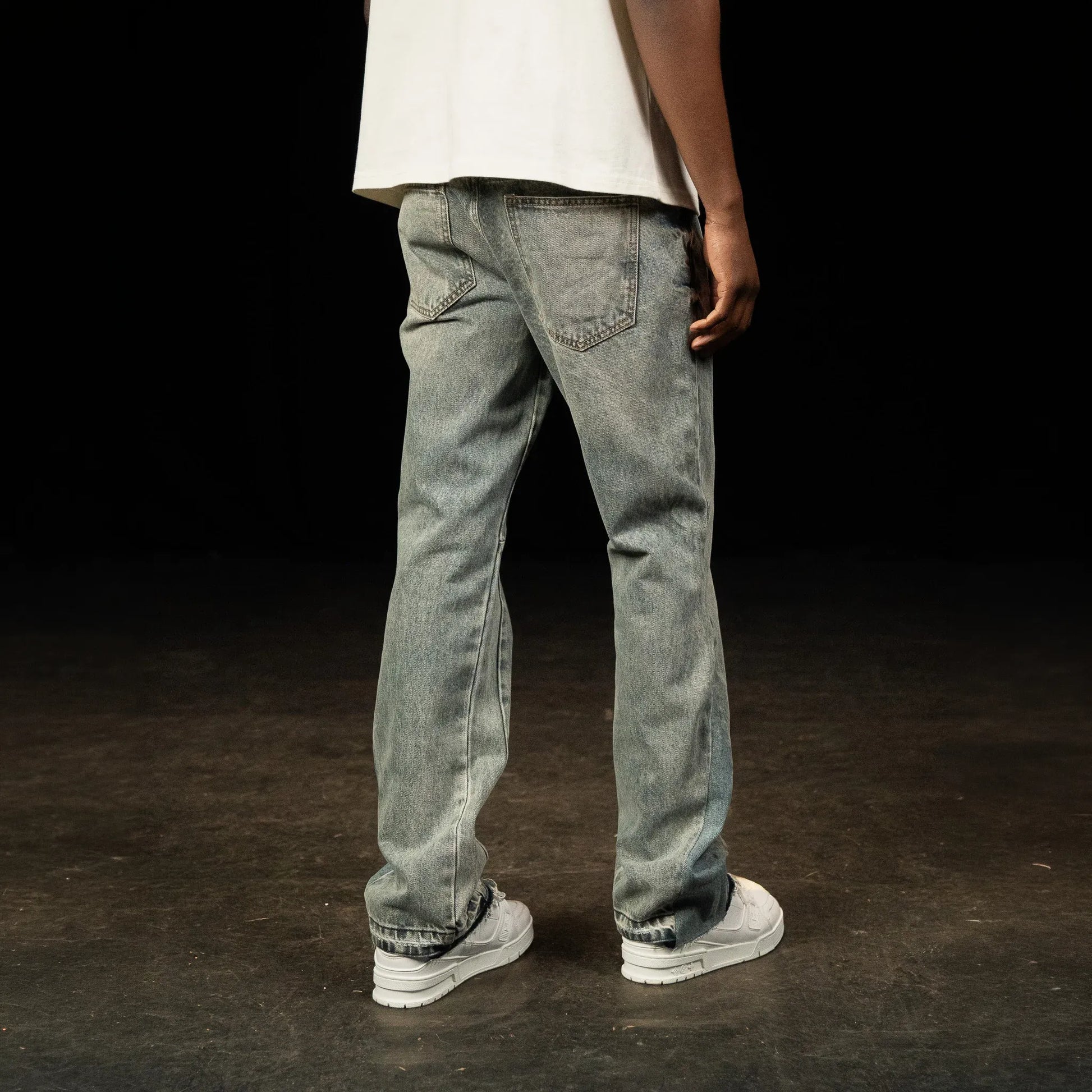SIARR Flared Jeans Dusty Blue