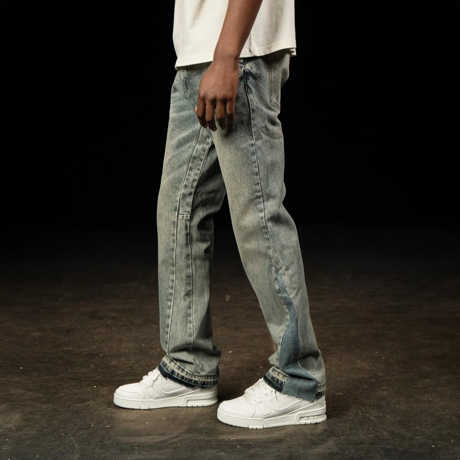 SIARR Flared Jeans Dusty Blue