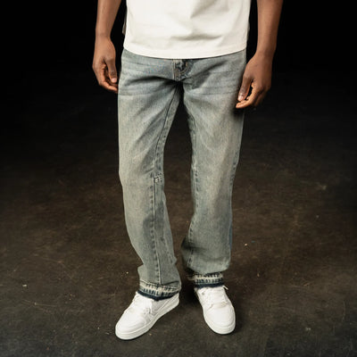 SIARR Flared Jeans Dusty Blue