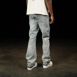 SIARR Flared Triple Blue Jeans