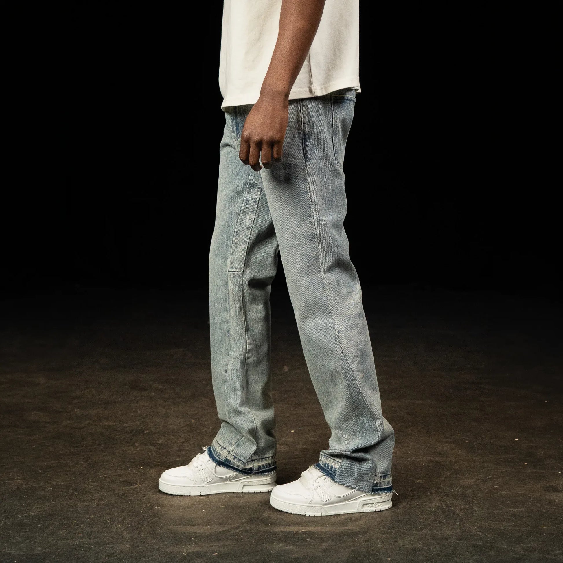 SIARR Flared Triple Blue Jeans