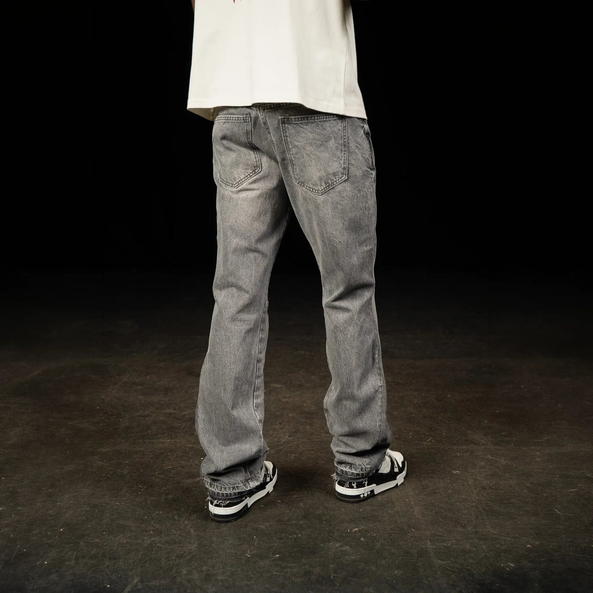 SIARR Flared Triple Grey Jeans