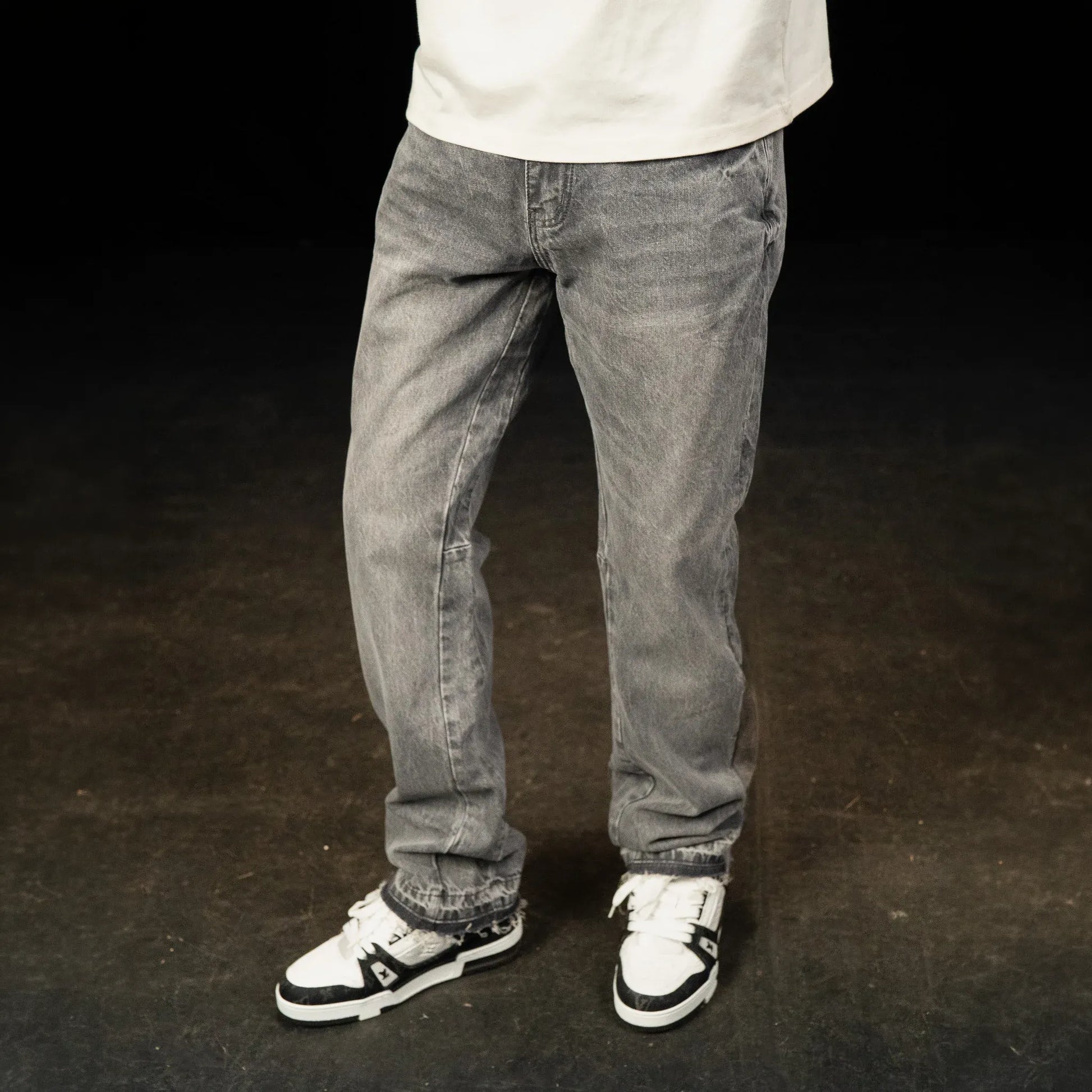 SIARR Flared Triple Grey Jeans