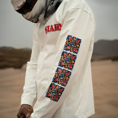 SIARR Floral L/S Off-White T-Shirt