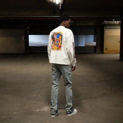 SIARR Floral L/S Off-White T-Shirt