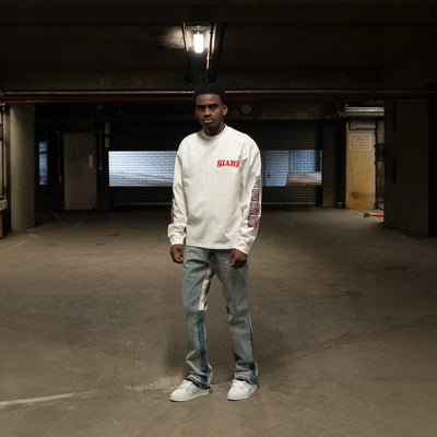 SIARR Floral L/S Off-White T-Shirt