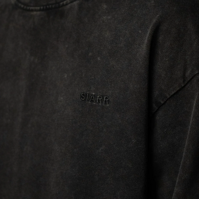 SIARR L/S Washed Black T-Shirt