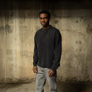 SIARR L/S Washed Black T-Shirt