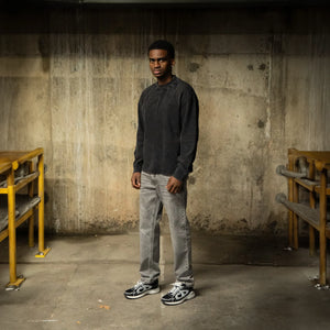 SIARR L/S Washed Black T-Shirt