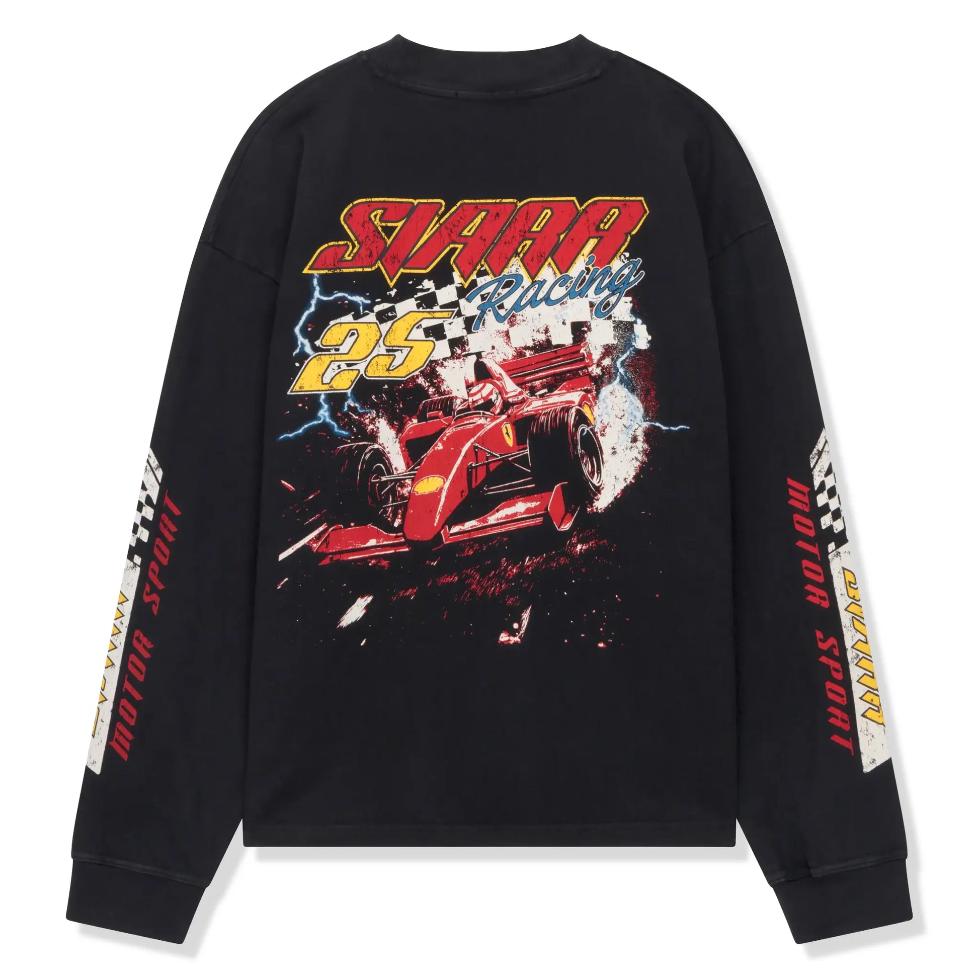 SIARR Motor Sport L/S Black T-Shirt