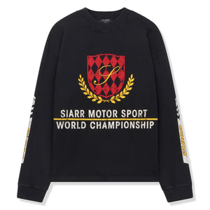 SIARR Motor Sport L/S Black T-Shirt