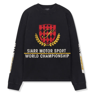 SIARR Motor Sport L/S Black T-Shirt