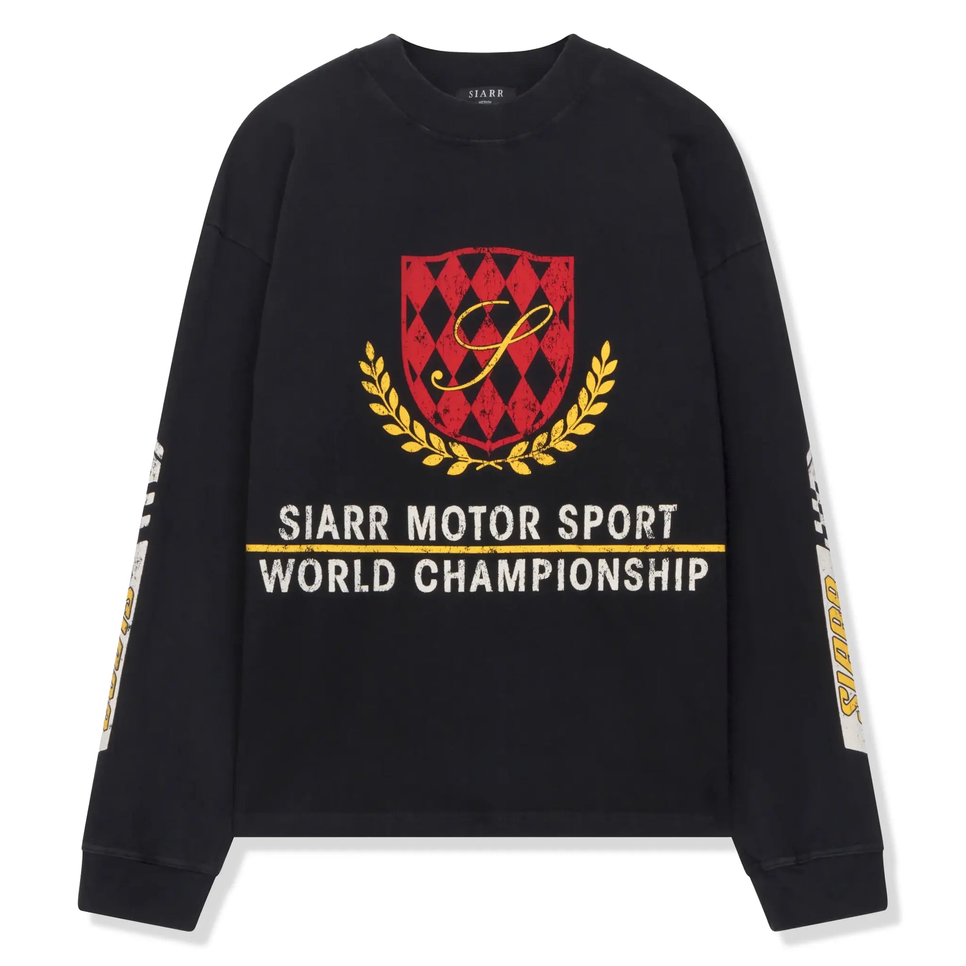 SIARR Motor Sport L/S Black T-Shirt